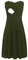 Smallshow Ärmelloses Patchwork-Umstandskleid mit Taschen für Frauen Army Green Large