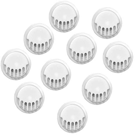 Weddecor Rund Aktivkohle Schutz Filter Zubehör Anti-Pollution Staub Maske Ventil Gesichts Maske Abdeckung Mund Filter Mit 7 Auspuff Werte Für Laufen, Fahrrad & Andere Aktivitäten - Weiß