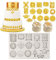 WOWOWO Barock Fondantform Medaillon Silikonform für DIY Backkuchen Cupcake Dekor