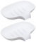 2Pcs Silicone Soap Dishes with Drainage, White Soap Dish Holder for Shower, Bathroom, Kitchen Counter Top