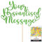 Any Text Personalised Glitter Cake Topper - Green Name, Age, Words Glitter Cake Decoration and Sprinkles - Happy Birthday Decorations - Personalised Toppers for Cakes by Cakeshop