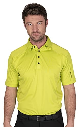 Insel Grün Herren 4 Taste CoolPass Polo-Hemd - Lime - XXXL