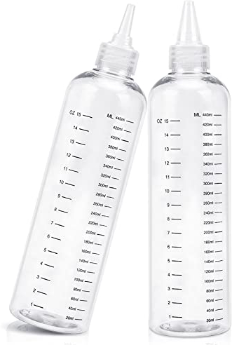 500ml Haarfärbeflaschen, Segbeauty 2 Stück Haarfarbe Squeeze Flasche mit abgestufter Verhältnismessskala