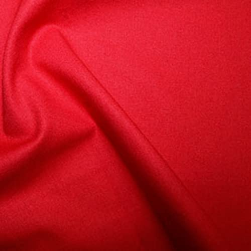 Rose & Hubble Tissu en coton véritable pour loisirs créatifs – Écarlate, 10 m – 112 cm x 1000 cm
