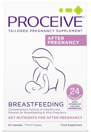 Proceive® Breastfeeding Supplement - Vitamins for New Mums After Childbirth, 60 Capsules - Vegan