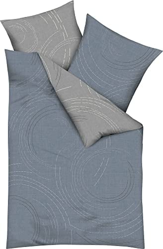 Kaeppel Wendebettwäsche Jaro Feinbiber Taube Größe 135x200 cm (80x80 cm)
