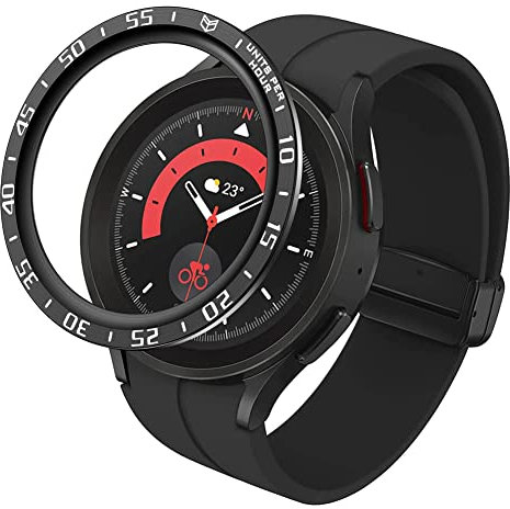 Tyogeephy Bezel Styling Diseñado para Funda Galaxy watch 5 pro, Carcasa Diseño Elegante Único Acero Inoxidable para Galaxy watch 5 pro