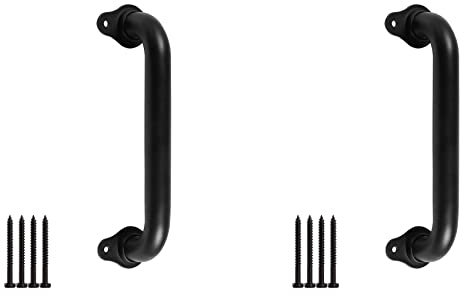 Echwave 2 pasamanos industriales de metal de 10 pulgadas para pared – Manija de puerta de para tuberías