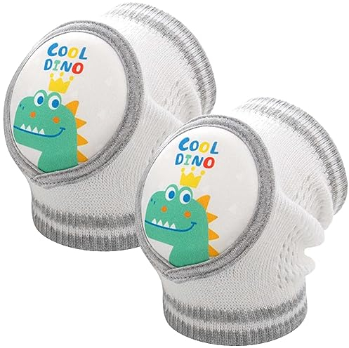 Baby Knieschoner Baumwolle Netz Krabbelknieschoner Kinder Knieschützer Knie Ellenbogen Pads kriechen Sicherheit Schutz Kleinkinder Mädchen und Jungen für 0-4 Jahre (Dinosaurier)