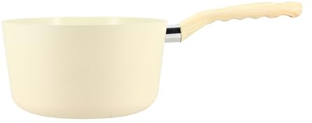 MENASTYL - Casserole 20cm Colorama crème - En Aluminium - Revêtement antiadhésif en céramique - Tous feux dont induction