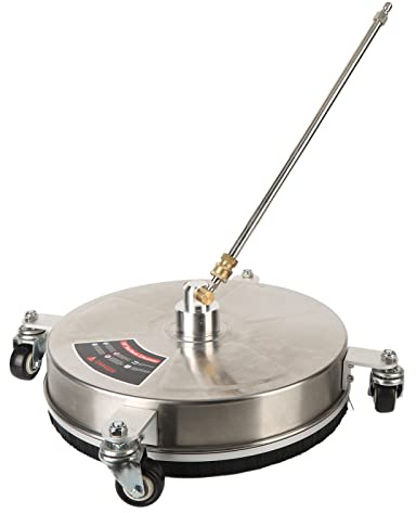 Tonysa 15 Inch Pressure Washer Surface Cleaner with 4 Wheels, Professional 4000 PSI Pressure Washer Stainless Steel Surface Cleaner for Cleaning Plastic, Concrete, Tile and Stone
