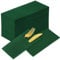 KAMMAK 100 Pack Disposable Cloth Like Dark Green Dinner Paper Napkins Profolded,Premium Thick Paper Napkins Build in Flatware Pocket,Long Hand Paper Towel for Party Christmas Wedding Bathroom