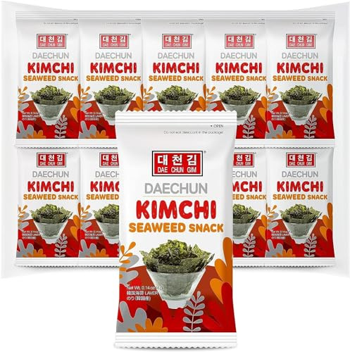 Daechun Kimchi-Algen-Snacks, (Choi''s1) 20er-Pack, vegan, Keto, Produkt aus Korea