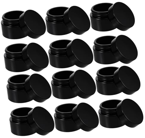 FRCOLOR 12 Frascos De Vidrio Recargables Para Facial y Crema Para Ojos Envase De Viaje