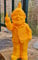 Nain de jardin vulgaire - Rude Gnome - Décoration de maison - Cadeau humour - Plusieurs couleurs uniques (35, Orange)