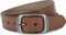 styleBREAKER Unisex Leder Gürtel Unifarben mit glänzender Oberfläche und gebürsteter Schnalle, kürzbar 03010104, Farbe:Braun, Größe:95cm