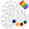 CENSIVI Plateaux de Peinture - 3 Pièces Palettes de Couleurs Rondes, Palette Universelle pour la Peinture d’Art DIY Palette de Couleurs Ronde pour Aquarelles, Huile, Peinture Acrylique