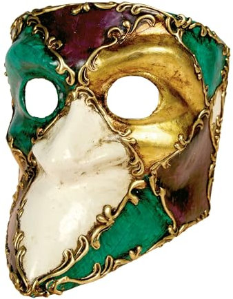 Maskworld Bauta mardi gras - Venezianische Maske - traditionell handgefertigt - Carnevale di Venezia