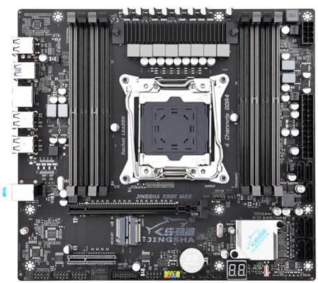 Fiorky X99E MAX Computer Motherboard LGA2011-3 PC Mainboard Desktop Mainboard 8*DDR4 NVME/SATA M.2 USB2.0 SATA 3.0 PCIE3.0 X16/x4