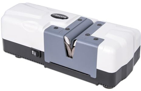 Arcos Afiladores - Afilador Eléctrico de Cuchillos de Cocina - Hecho de ABS Color Blanco (Rodillos con recubrimiento de diamante)