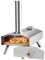 Forno per pizza da esterno in acciaio inox, portatile, multi-combustibile, con gambe pieghevoli e camino staccabile per barbecue, picnic, feste in giardino