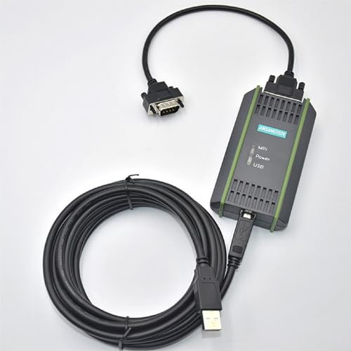 Cable de programación PLC USB - MPI compatible con Siemens S7-200 300 400. Repuesto para 6ES7972-0CB20-0XA0