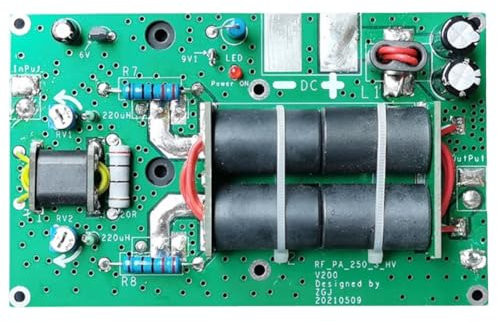 Suoumwa Amplificateur de Puissance HF Linéaire Haute Fréquence à Ondes Courtes 180 W, Station Radio, Kit de Transmission de Puissance sans à Monter Soi-Même