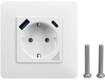 Outils compatibles avec Prise murale intelligente sans fil avec WiFi et chargement rapide USB pour télécommande AC100 à 240 V