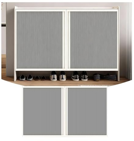 GOCHUSX Porte Pliante Accordeon, Rideau De Porte Plissé avec Matériel D'installation, Panneaux De Grange Coulissants pour Placard pour Magasins, Cuisines, Placards(120x130cm)