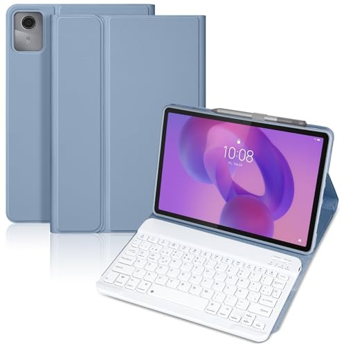 Funda Teclado para Lenovo Idea Tab 2025 11 Pulgadas(TB336FU/TB336ZU) | Soporte para Lápiz y Teclado Recargable, [Español] Magnético Desmontable BluetoothTeclado para tablet lenovo idea 11