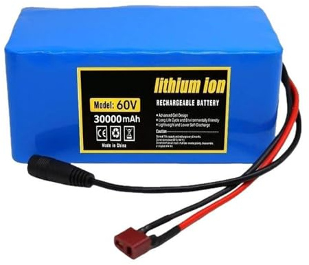 60V 30AH E-Bike Pedelec Akku 16S2P Rechargeable Battery Eingebauter BMS Lithium-Ionen-Akku Für Elektroroller Mit 67.2V 2A Ladegerät XT90