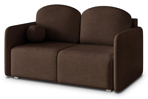 Masseno Sofa SUVI II NV mit Schlaffunktion, Sofa mit Bettkasten, Wohnzimmersofa, Couch, Soffa, Bettsofa, Couchgarnitur- Braun, Neve 28
