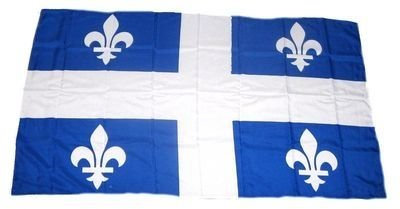Fahne/Stockflagge Kanada - Quebec 30 x 45 cm Flagge