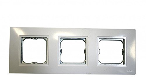 Simon 2701630-030 - Marco 3 Elementos Compacto Blanco Pieza Intermedia