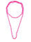 Mytoptrendz® Plain Bead Necklace Single Strand Long Rope Wrap Around Girls Women Fashion Accessories (Pink Fuchsia)
