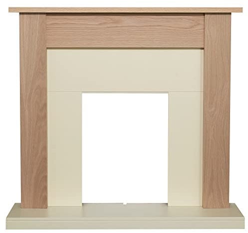 Adam Southwold Fireplace in Oak & Cream, 43 inch