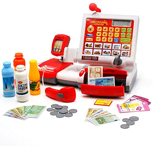 Tachan 74045550 Ninguno Elektronische Registrierkasse, rot, 0