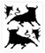 4R Quattroerre.it 15740 Vorgeschnittene Aufkleber Stier, Schwarz, 13.5 x 16 cm
