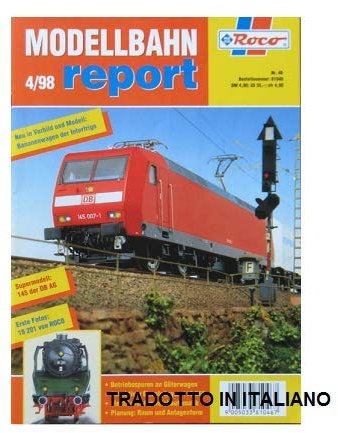 Roco Kataloge 81046 MODELLBAHN 4/98 Bericht BY GIEFFECI Broschüren GIEFFECI Bericht Sammlung auf Italienisch