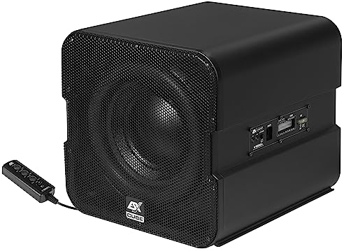 ESX V1600A | AKTIV SUBWOOFER Cube - 20 cm (8') Aktiv-Subwoofer mit 8' Passivembran