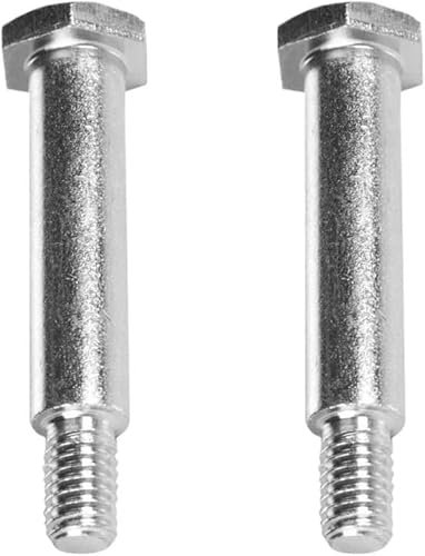 2 x Asse di ruota tagliaerba Ø 12,7 mm, viti spallate, lunghezza 36 a 76 mm, riparazione