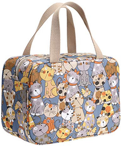 Sumnacon Trousse de Toilette Sac de Toilette Grande capacité Organisateur pour Le Voyage,Business,Pique-Nique(Chats)