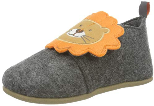 Playshoes Unisex Kinder Filz-hausschuhe Hausschuh, Löwe, 28 EU