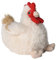 Warmies® Wärmekissen/Stofftier Minis Huhn herausnehmbare Hirse Lavendelfüllung 20cm 270g (exklusives Warmies-Design für Greenlife Value)