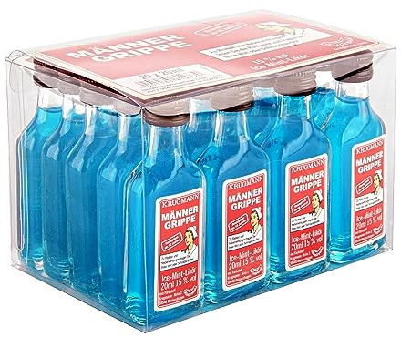 Krugmann Männergrippe Ice-Mint-Likör 15% vol (20 x 0,02 l)