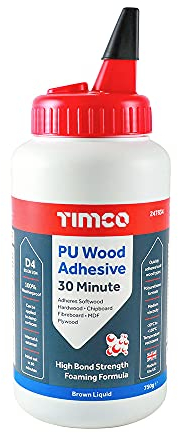 TIMCO - PU Wood Adhesive 30 Minute - Brown Liquid - 750g