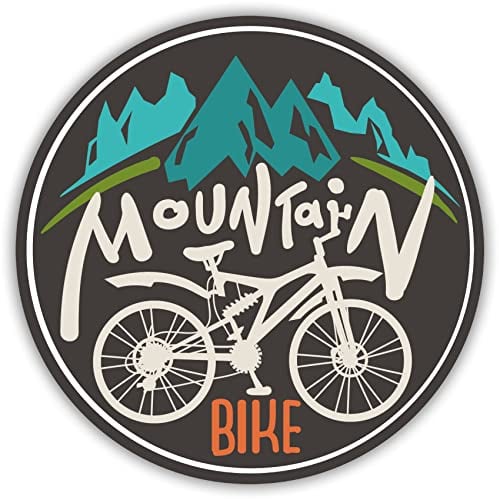 Mountainbike Aufkleber für Auto Fahrrad Bike Helm Wasserflasche Gitarre Laptop Koffer Outdoor MTB Vinyl Sticker wasserfest selbstklebend Zubehör R201 (01 Mountainbike)