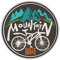 Mountainbike Aufkleber für Auto Fahrrad Bike Helm Wasserflasche Gitarre Laptop Koffer Outdoor MTB Vinyl Sticker wasserfest selbstklebend Zubehör R201 (01 Mountainbike)