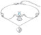 KINGWHYTE Mondstein Engel Armband 925 Sterling Silber Wächter Layered Armband Mondstein Schmuck Schutzengel Geschenk Für Frauen Mädchen Ehefrau Freunde