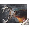 Hirsch-Ölgemälde-Portrait-Puzzle, 300-Teiliges Puzzle, Holzpuzzle, Spielzeug, Familienspiel, Schwierigkeitsgrad, Herausforderungspuzzle (Größe 40X28cm)